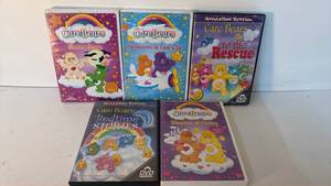 lot 21 image: Care Bears DVD Lot 5 Titles Share a Scare Adventures in Care-a-lot to the Rescue Bedtime Stories Kingdom of Caring