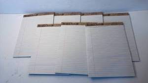 lot 38 image: Second Nature Ruled Writing Pads Lot of 5