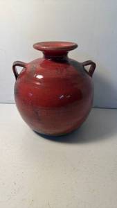 lot 45 image: Two-Handle Round Vase Made in Italy