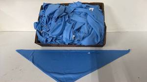 lot 92 image: Badger Triangle Bandana Lot in Cardboard Box