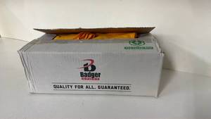 lot 96 image: Badger Sport Box of Gold Athletic Sleeve Garments OSFA