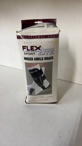 lot 107 image: FlexLite Hinged Ankle Brace Large Black 40-800