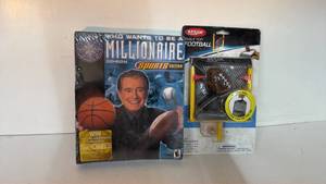 lot 121 image: Majik Table Top Football Set and Millionaire Sports Edition CD-ROM