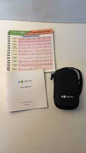 lot 160 image: EMAY Portable ECG Monitor EMG-20 with Carrying Case