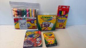 lot 177 image: Crayola Mr. Sketch Cra-Z-Art Art Supply Lot 30 Markers 64 24 Crayons 12 Pencils