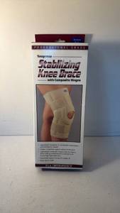 lot 213 image: FLA Orthopedics Neoprene Stabilizing Knee Brace with Composite Hinges Medium