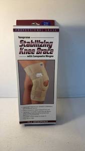 lot 214 image: F-L-A Orthopedics Stabilizing Knee Brace Neoprene Large Beige