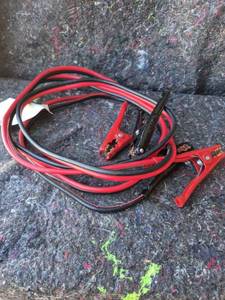 Booster Cables with Red and Black Insulated Leads