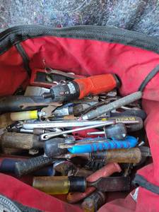 lot 31 image: Milwaukee M18 FUEL Tool Bag with Hand Tools Lot - WHOLE LOT OF TOOLS SEE ALL PICTURES FOR CONTENTS