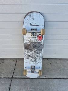 lot 45 image: Skateboard Complete with Wheels Trucks and Red Graphic