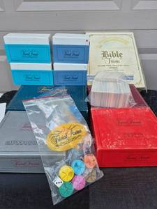 lot 158 image: Trivial Pursuit Lot RPM Silver Screen Baby Boomer Card Sets Bible Trivia
