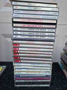 lot 166 image: Lot of 25 Classical & Music CDs Bach Beethoven Mozart Webber Rampal