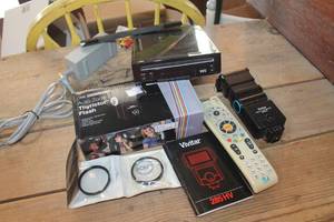 lot 5546 image: Wii Console untested, Camera Flashes and More