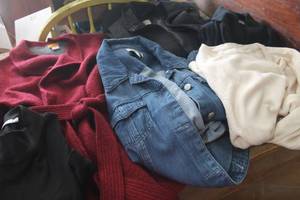 lot 5576 image: Lg. & XL Coldwater Creek, Eddie Bauer SweaterJacket & More