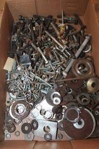 lot 5606 image: Flat of Misc. Bolts and More