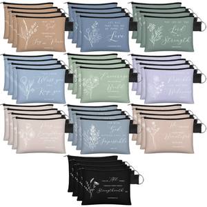 lot 1634 image: Sunnymove Christian Bible Verse Coin Purse 40 Pcs 10 Designs