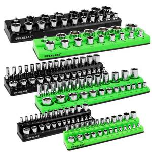 lot 1643 image: Swanlake Garden Tools Magnetic Socket Organizer Set 6-Piece 14 38 12