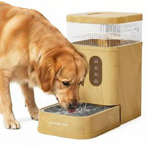 lot 1653 image: Gardner Pet Automatic Dog Water Dispenser 2.2 Gallon Stainless Steel Bowl