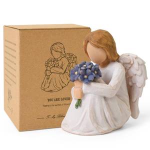 lot 2115 image: Forget Me Not Angel Figurine Statue 3.5 Inch Resin