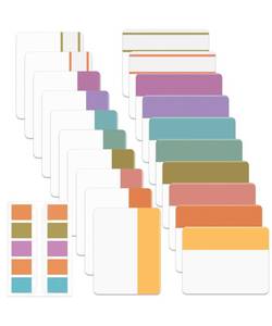 lot 2124 image: Mr. Pen Sticky Index Tabs 500 Pcs 21 Sets