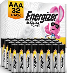 lot 2125 image: Energizer Alkaline Power AAA Batteries 32 Pack