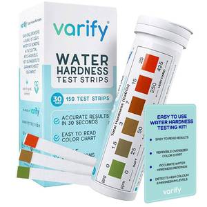 lot 2158 image: Varify Water Hardness Test Kit 100 Strips 0-425 PPM