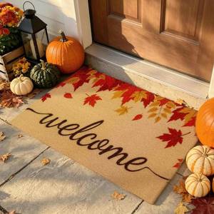 lot 2172 image: PKFEDR Fall Door Mat Non-Slip Outdoor Indoor 17x30 Inch
