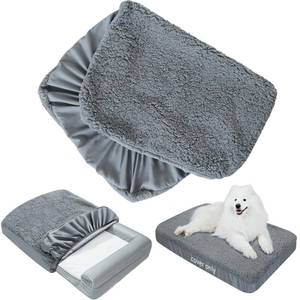 lot 2179 image: Moonsea Dog Bed Cover Replacement Washable Plush 36 x 27 Inches