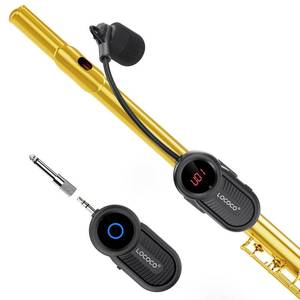 lot 2221 image: Lococo UHF Wireless Flute Microphone System 160ft Range