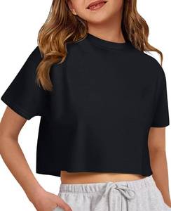 lot 2223 image: ZDC Girls Oversized Cropped Short Sleeve T-Shirt
