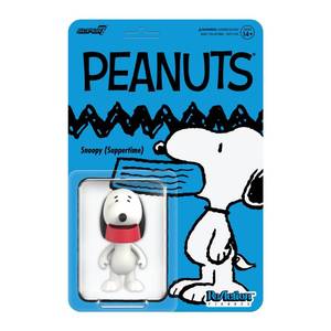 lot 2239 image: Super7 Peanuts Snoopy ReAction Action Figure 3.75-Inch Suppertime