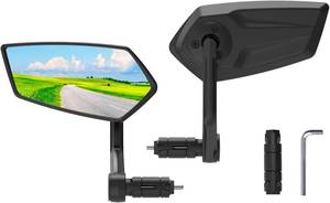 lot 2273 image: RBRL Bar End Bike Mirror Rotatable Fits 0.59-0.79 in Bar Ends