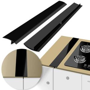 lot 2281 image: CARGEN Silicone Stove Counter Gap Cover Filler 21 Inch 2 Pack Black