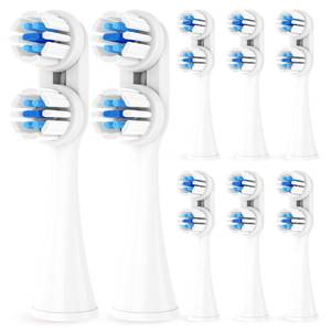 lot 2284 image: DenSecc Replacement Toothbrush Heads 8 Pack for Spinbrush Pro CleanPro Whiten
