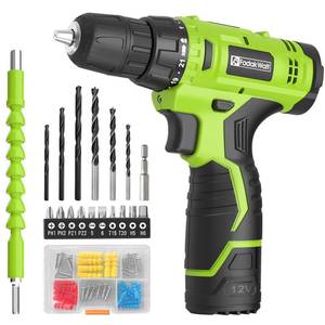 lot 5922 image: 12V Cordless Drill Set with Battery and Charger, 38 Keyless Chuck