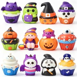 lot 6150 image: Cenmeytoy 12 Pack Halloween Slow Rising Squishy Toys