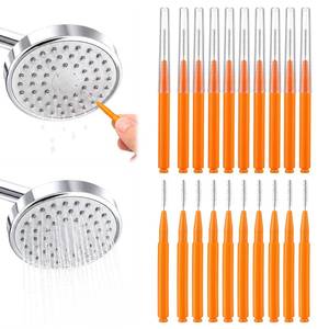 lot 6167 image: LXUEJIE Shower Head Cleaning Brush Set 20 Pcs Nozzle Cleaner Picks
