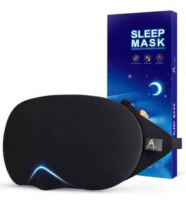 lot 6180 image: Mavogel Cotton Sleep Eye Mask, Light Blocking, Adjustable Nose Bridge