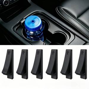 lot 6187 image: Yidcidu Car Cup Holder Insert 6 Pack Anti-Shake Cup Restrainer Black