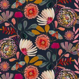 lot 8380 image: Vividpatch Peel and Stick Floral Wallpaper Contact Paper 17.3 In X 236.3 In