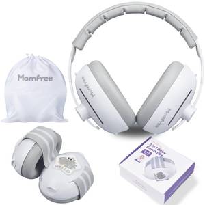 lot 8382 image: Momfree Baby Ear Muffs 25dB NRR Fontanel-Safe 2-in-1 (0-48 Months)