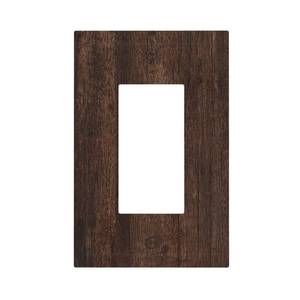 lot 8396 image: CZRPKEN Decorative Light Switch Cover Plate 1 Gang Rocker Decora Wood Grain
