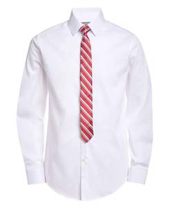 lot 8410 image: Van Heusen Boys Long Sleeve Button-Down Dress Shirt and Tie Set White 14-16