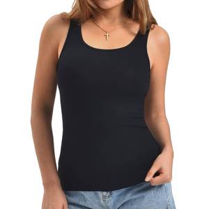 lot 8414 image: Ipletix Womens Ribbed Scoop Neck Tank Top Black XXL