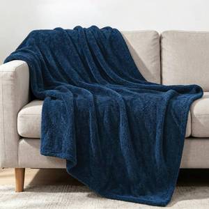 lot 9541 image: Exclusivo Mezcla Soft Plush Fleece Throw Blanket for Couch, Sofa, 50 x 60