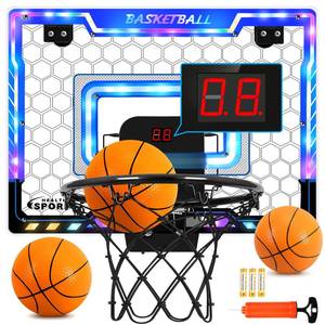 lot 9565 image: Mini Basketball Hoop for Kids, Boy Basketball Toys with Scorer Indoor Door