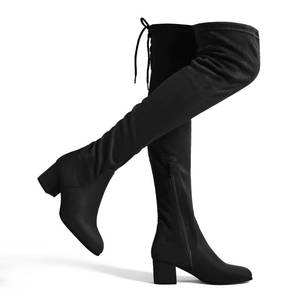 lot 9580 image: DREAM PAIRS Womens Over The Knee Thigh High Boots,Black,5.5