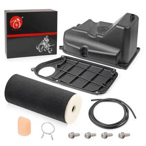 lot 9590 image: Air Box Filter Box Cleaner Case With Lid Cap For YAMAHA Warrior 350 Grizzly 600 1987-2004 Wolverine 350 1995-2005