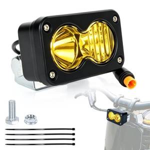 lot 10267 image: Light Bar for Q20 - 3 Pin, 6500K, 20W, 12V-60V Ridstar Light, Yellow Light