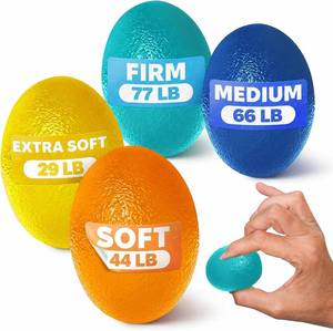lot 10270 image: 4 Pcs Squeeze Balls for Hand Therapy with 4 Resistance Levels